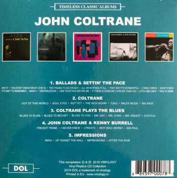 5CD/Caja John Coltrane: Timeless Classic Albums Impressions