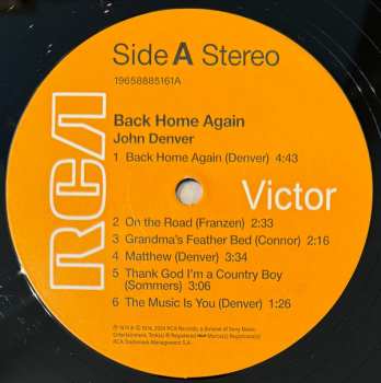 LP John Denver: Back Home Again