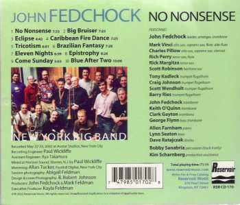 CD John Fedchock New York Big Band: No Nonsense