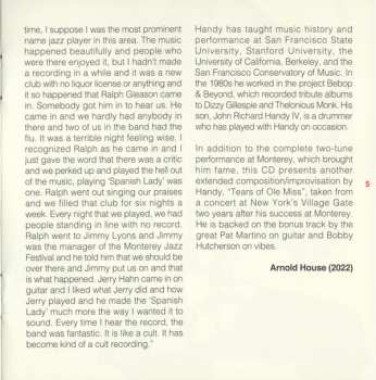 CD John Handy: Recorded Live At The Monterey Jazz Festival