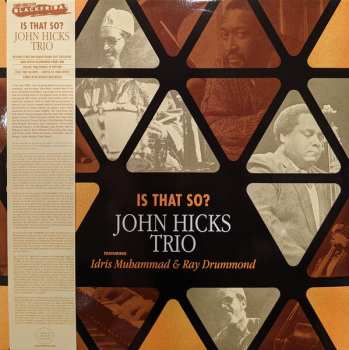 2LP John Hicks Trio: Is That So? LTD