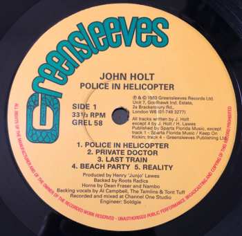 LP John Holt: Police In Helicopter