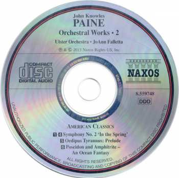 CD Ulster Orchestra: Orchestral Works • 2 - Symphony No.2/Oedipus Prelude/Poseidon & Amphitrite