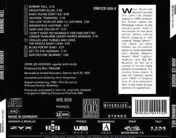 CD John Lee Hooker: Burning Hell