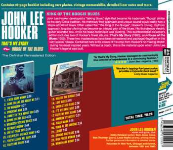 CD John Lee Hooker: That's My Story: John Lee Hooker Sings The Blues Plus House Of The Blues