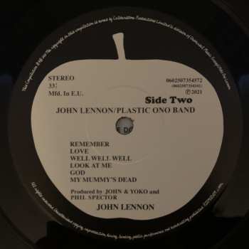 2LP John Lennon: John Lennon / Plastic Ono Band DLX