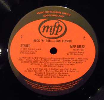 LP John Lennon: Rock 'N' Roll