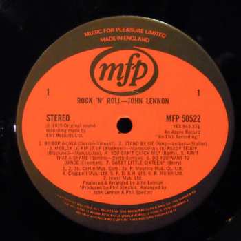 LP John Lennon: Rock 'N' Roll