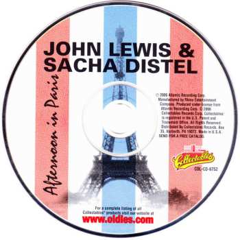 CD Sacha Distel: Afternoon In Paris