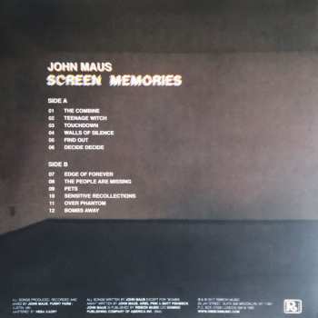 LP John Maus: Screen Memories