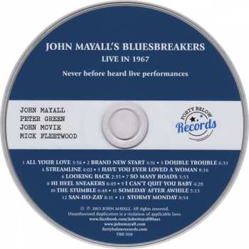 CD John Mayall & The Bluesbreakers: Live In 1967 