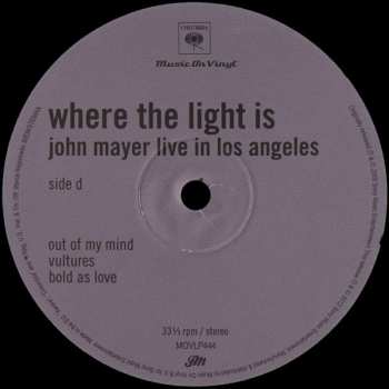 4LP/Caja John Mayer: Where The Light Is: John Mayer Live In Los Angeles