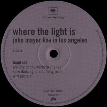 4LP/Caja John Mayer: Where The Light Is: John Mayer Live In Los Angeles
