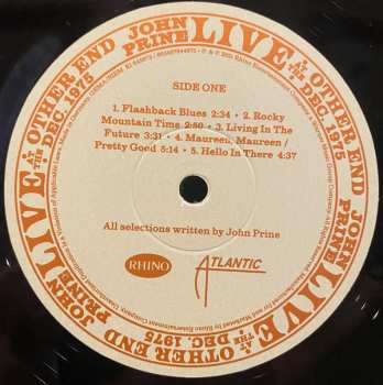 4LP/Caja John Prine: Live At The Other End Dec. 1975 LTD