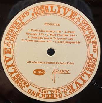 4LP/Caja John Prine: Live At The Other End Dec. 1975 LTD