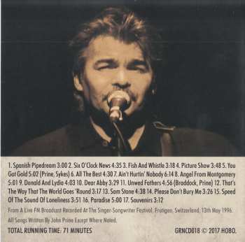 CD John Prine: Live At The Singer-Songwriter Festival