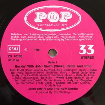 LP John Smith And The New Sound: Rockin' With John Smith (Shake, Rattle And Roll)
