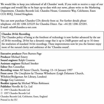 CD BBC Singers: The Crucifixion