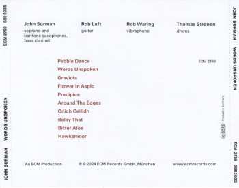 CD John Surman: Words Unspoken