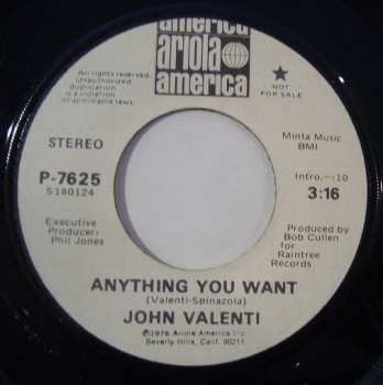 LP John Valenti: Anything You Want LTD