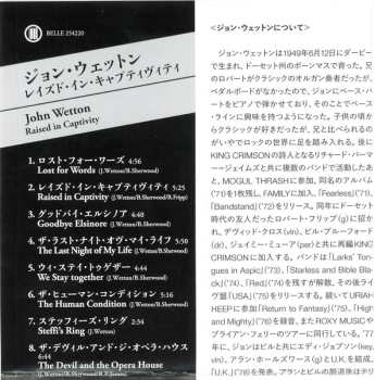 CD John Wetton: Raised In Captivity