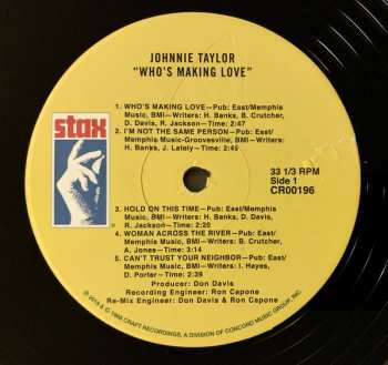 LP Johnnie Taylor: Who's Making Love