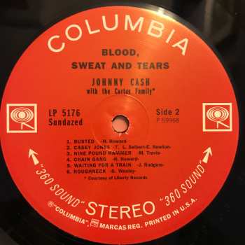 LP Johnny Cash: Blood, Sweat And Tears