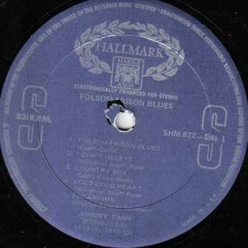 LP Johnny Cash: Folsom Prison Blues Vol. 1