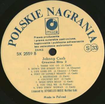 LP Johnny Cash: Greatest Hits Vol. 2
