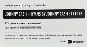 LP Johnny Cash: Hymns By Johnny Cash LTD