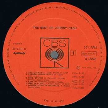 LP Johnny Cash: The Best Of Johnny Cash CLR
