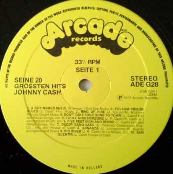 LP Johnny Cash: Seine 20 Grössten Hits