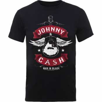 Merch Johnny Cash: Camiseta Winged Guitar 