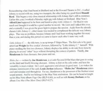 CD Johnny Coles: Little Johnny C