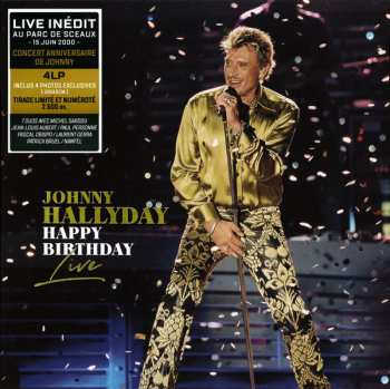 4LP/Caja Johnny Hallyday: Happy Birthday Live - Parc De Sceaux 15.06.2000 LTD | NUM