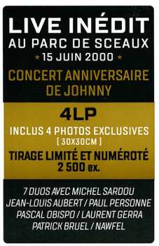 4LP/Caja Johnny Hallyday: Happy Birthday Live - Parc De Sceaux 15.06.2000 LTD | NUM