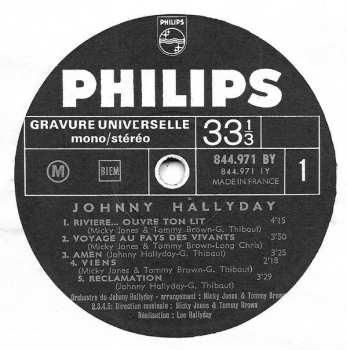 LP Johnny Hallyday: Rivière... Ouvre Ton Lit