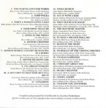 CD Johnny Mercer: The Poetry Of Johnny Mercer (1909-1976) Too Marvellous For Words!