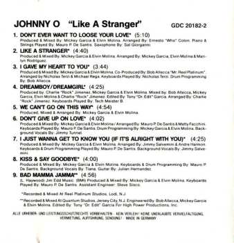 CD Johnny O: Like A Stranger