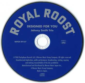 CD Johnny Smith Trio: Designed For You LTD