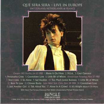 3CD/Caja Johnny Thunders: Que Sera, Sera (Resurrected) DLX