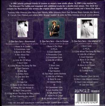 3CD/Caja Johnny Thunders: Que Sera, Sera (Resurrected) DLX
