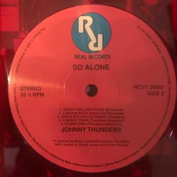 LP Johnny Thunders: So Alone LTD | CLR