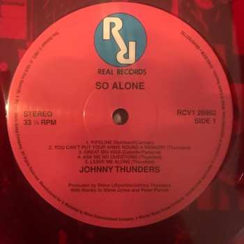 LP Johnny Thunders: So Alone LTD | CLR