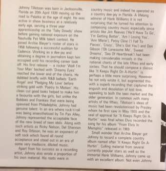 CD Johnny Tillotson: All His Early Hits - And More!!!!