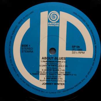 LP Johnny Winter: About Blues CLR