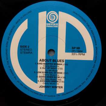 LP Johnny Winter: About Blues CLR