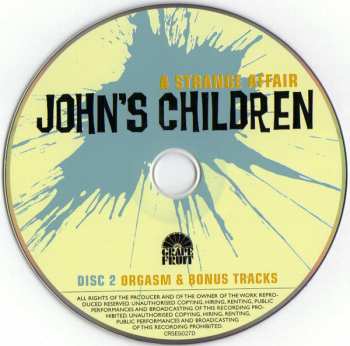 2CD John's Children: A Strange Affair (The Sixties Recordings)