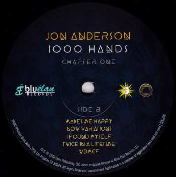 2LP Jon Anderson: 1000 Hands - Chapter One