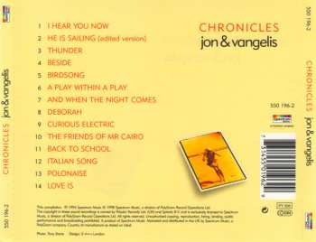 CD Jon & Vangelis: Chronicles